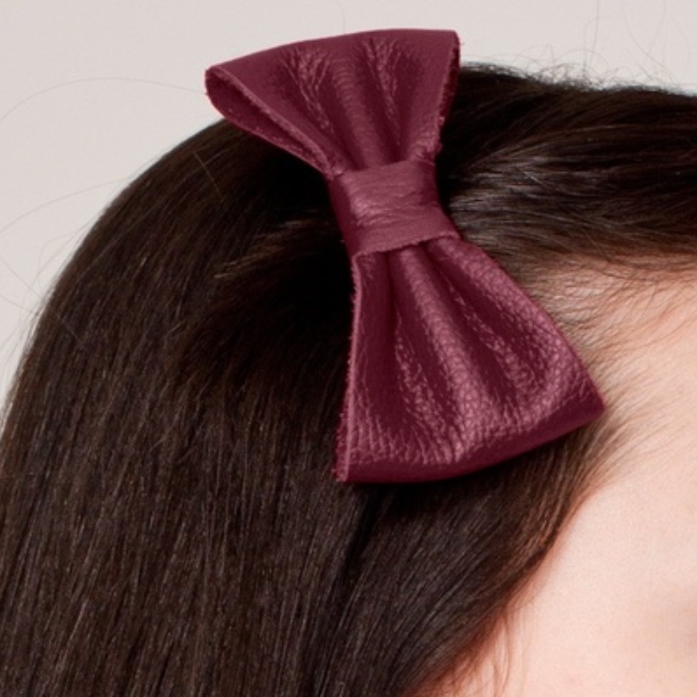 American Apparel Leather Hair Bow